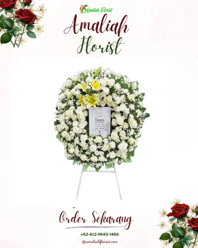 Krans Bunga Duka Cita di Kebondalem