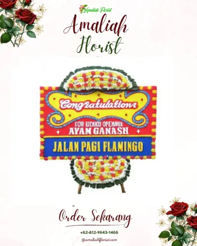 Bunga Papan Congratulation di Kebondalem